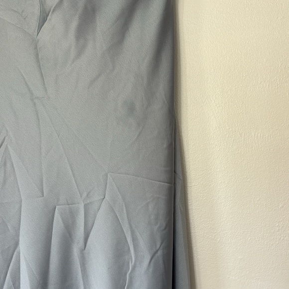 NWOT Show Me Your Mumu Taylor Tube Maxi Dress in Steel Blue Luxe Satin - Picture 5 of 8